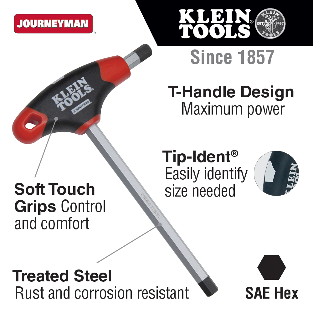 מפתחות אלן מקצועיים KLEIN TOOLS JOURNEYMAN JTH610E